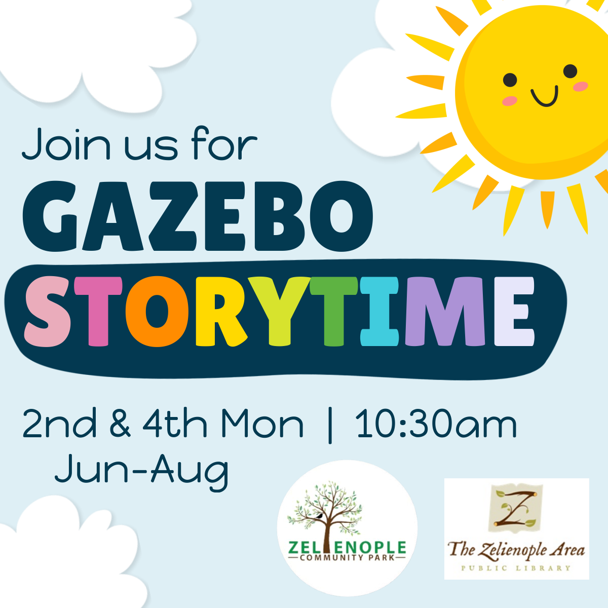 Gazebo Story Time 2026 Flyer